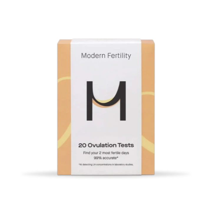 Cream box with "M"