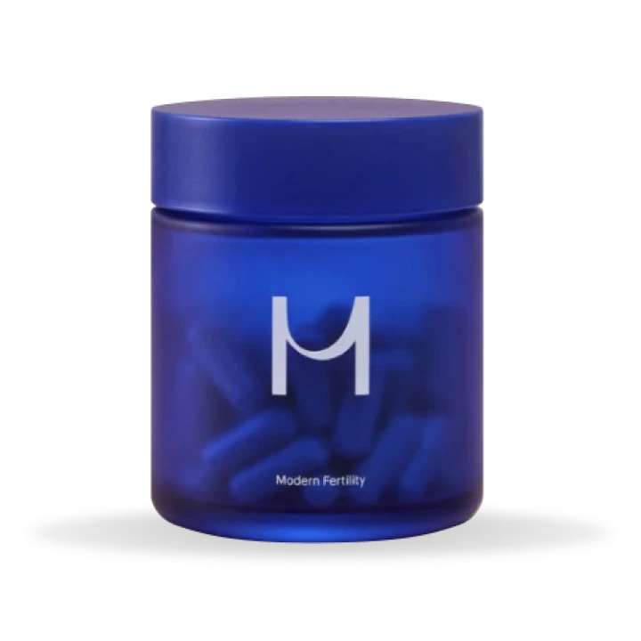 Translucent blue jar